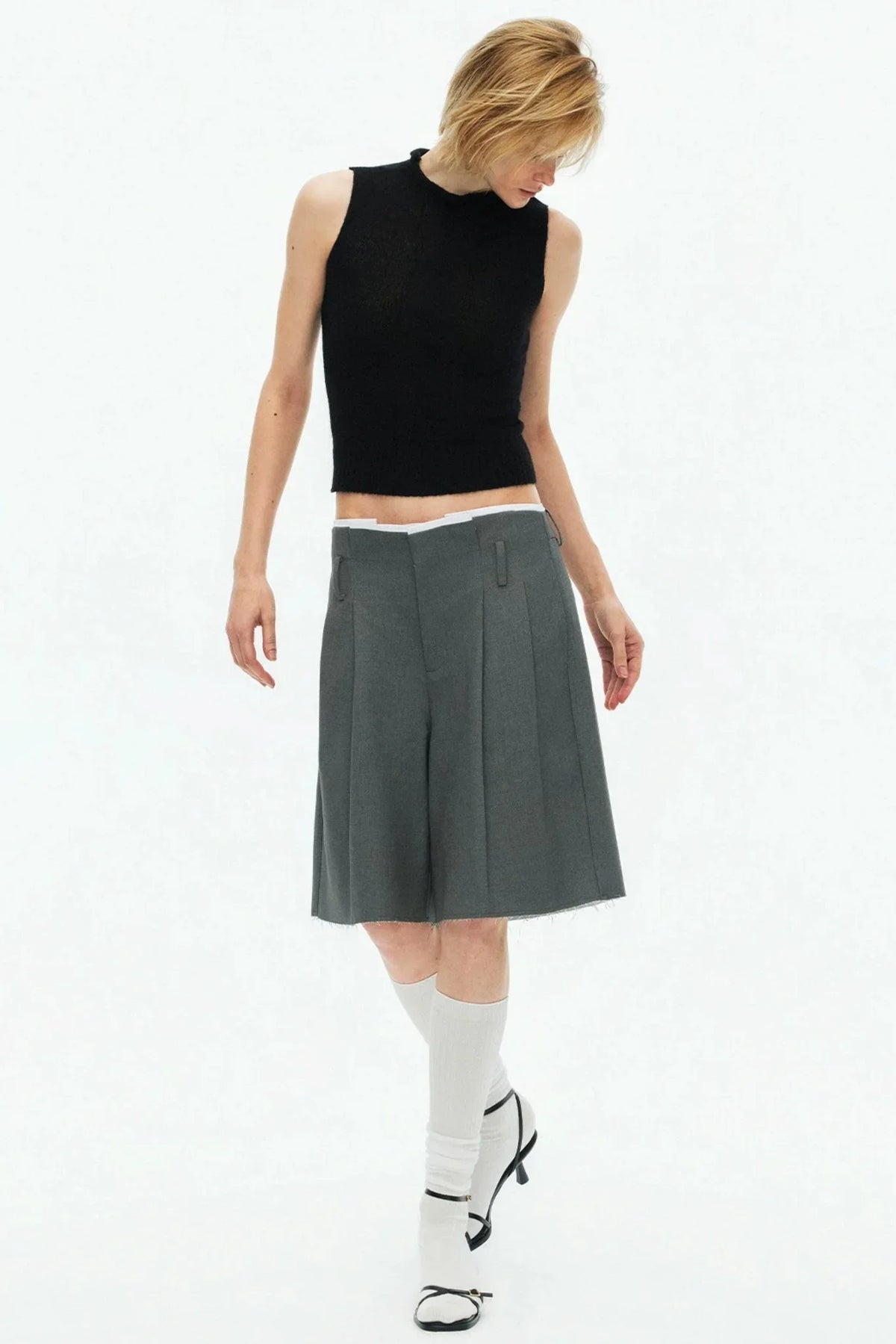 Multi-Color Mohair Knit Vest
