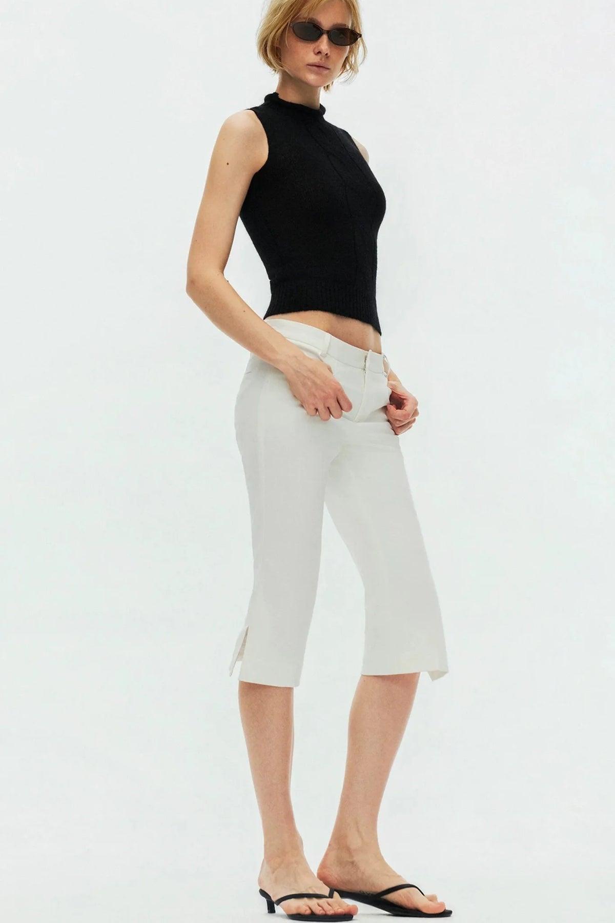 Multi-Color Mohair Knit Vest