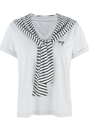 Multi-Color Shawl T-Shirt Set-Up