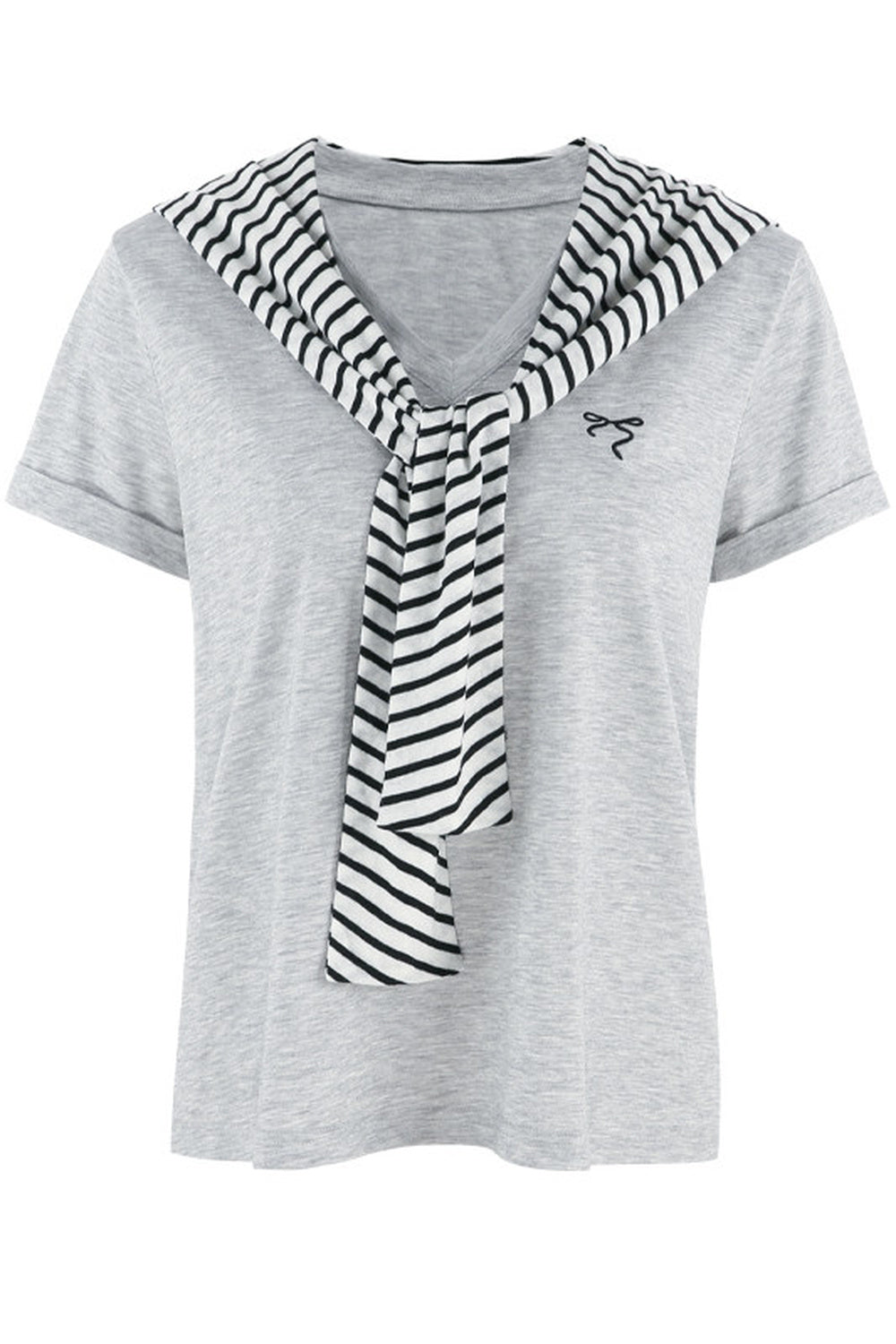 Multi-Color Shawl T-Shirt Set-Up