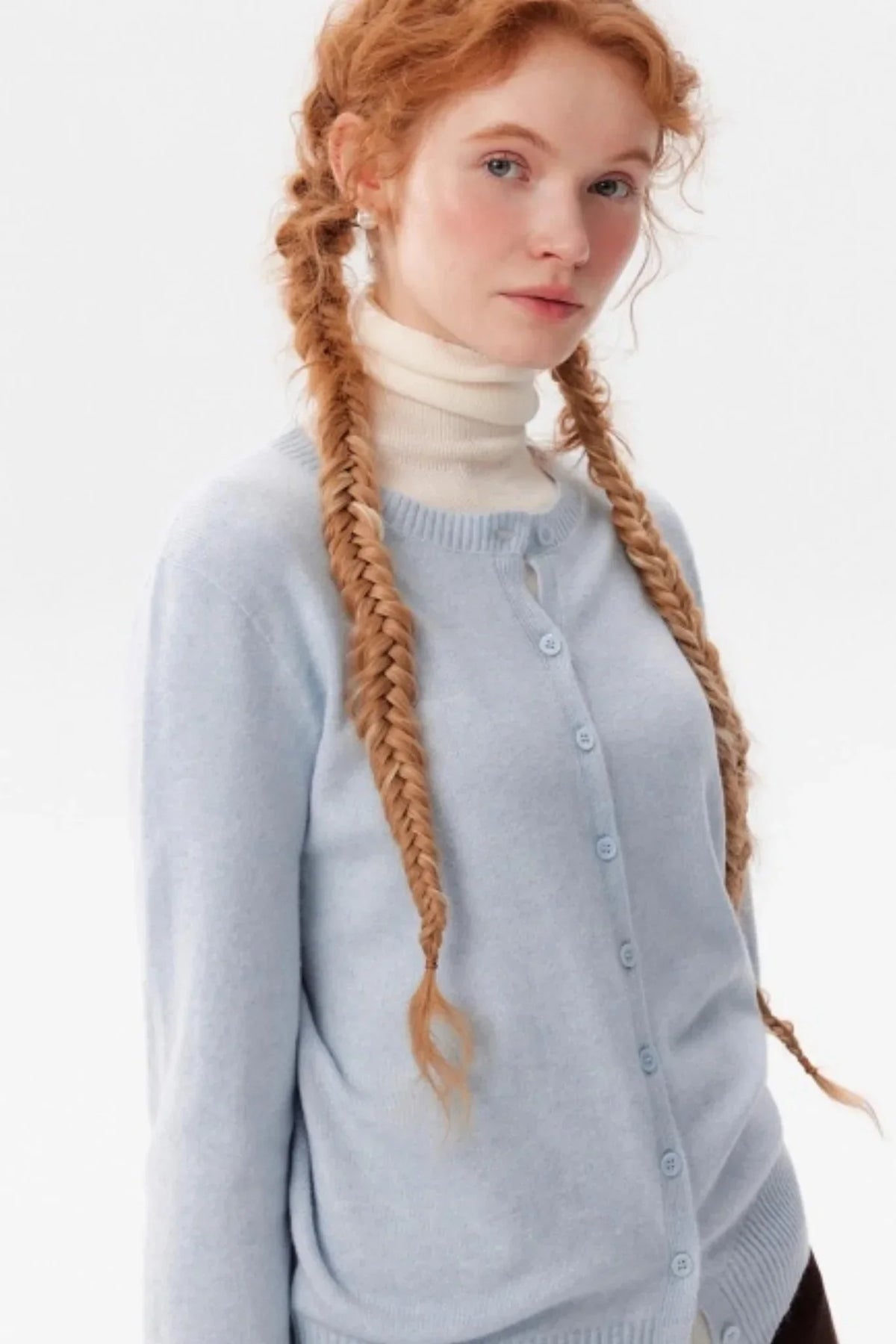 Multi-Color Snowflake Knitted Cardigan