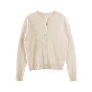 Multi-Color Snowflake Knitted Cardigan