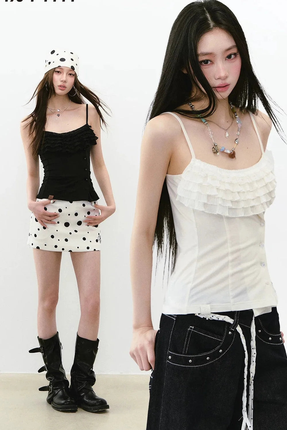 Multi-Layered Ruffled Camisole Top