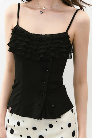 Multi-Layered Ruffled Camisole Top