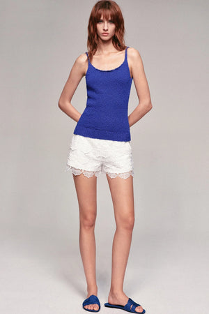 Multi-Layered Wavy Lace Shorts