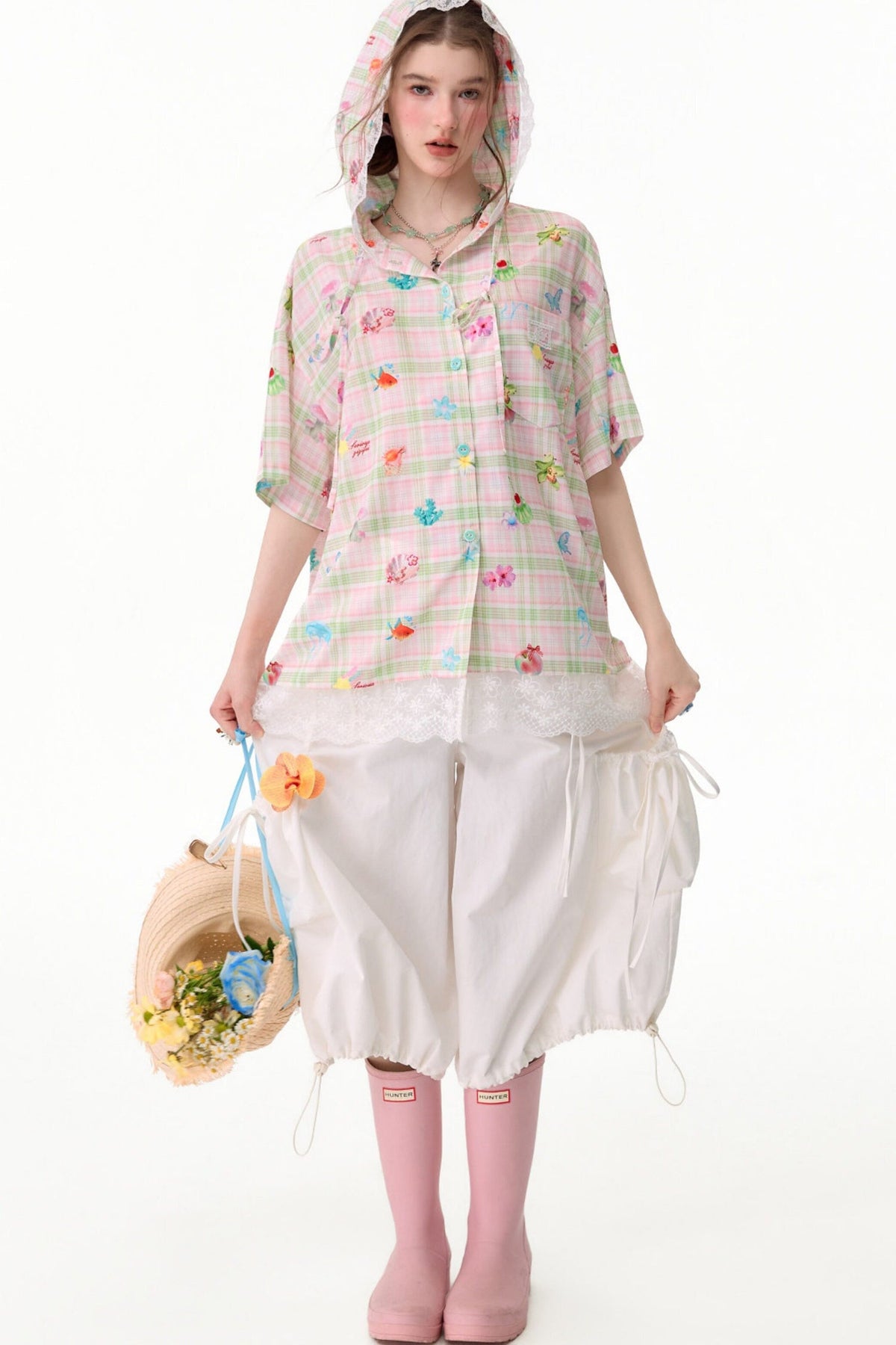 Multi-Pocket High-Waisted Wide-Leg Cargo Pants
