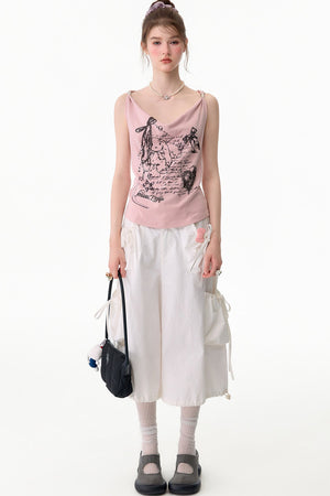 Multi-Pocket High-Waisted Wide-Leg Cargo Pants