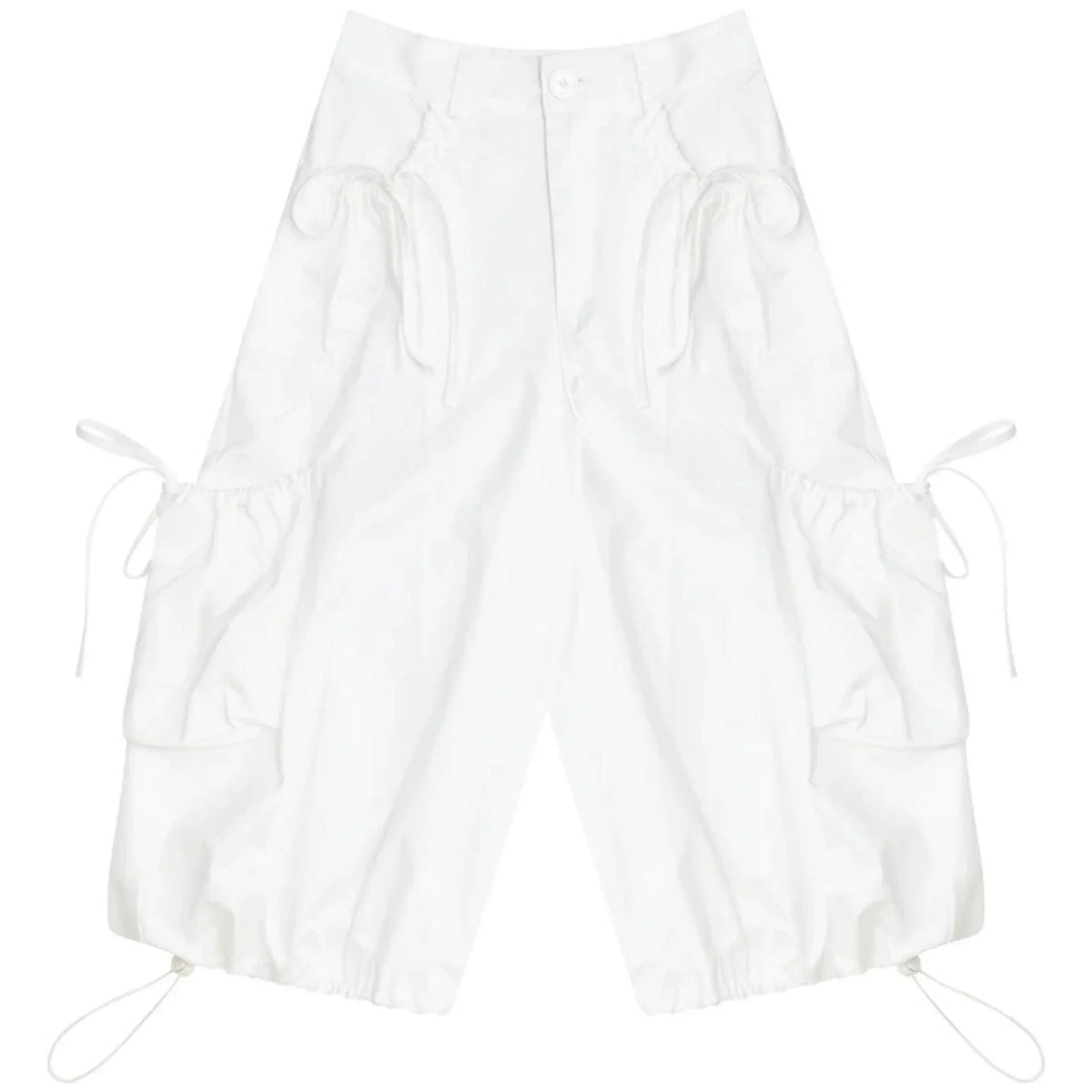 Multi-Pocket High-Waisted Wide-Leg Cargo Pants