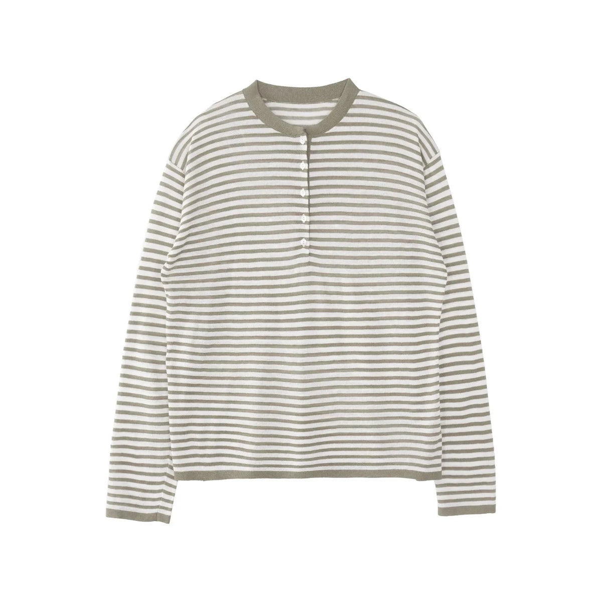 Mustard Striped Knit T-shirt