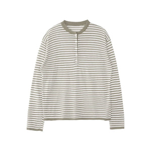 Mustard Striped Knit T-shirt