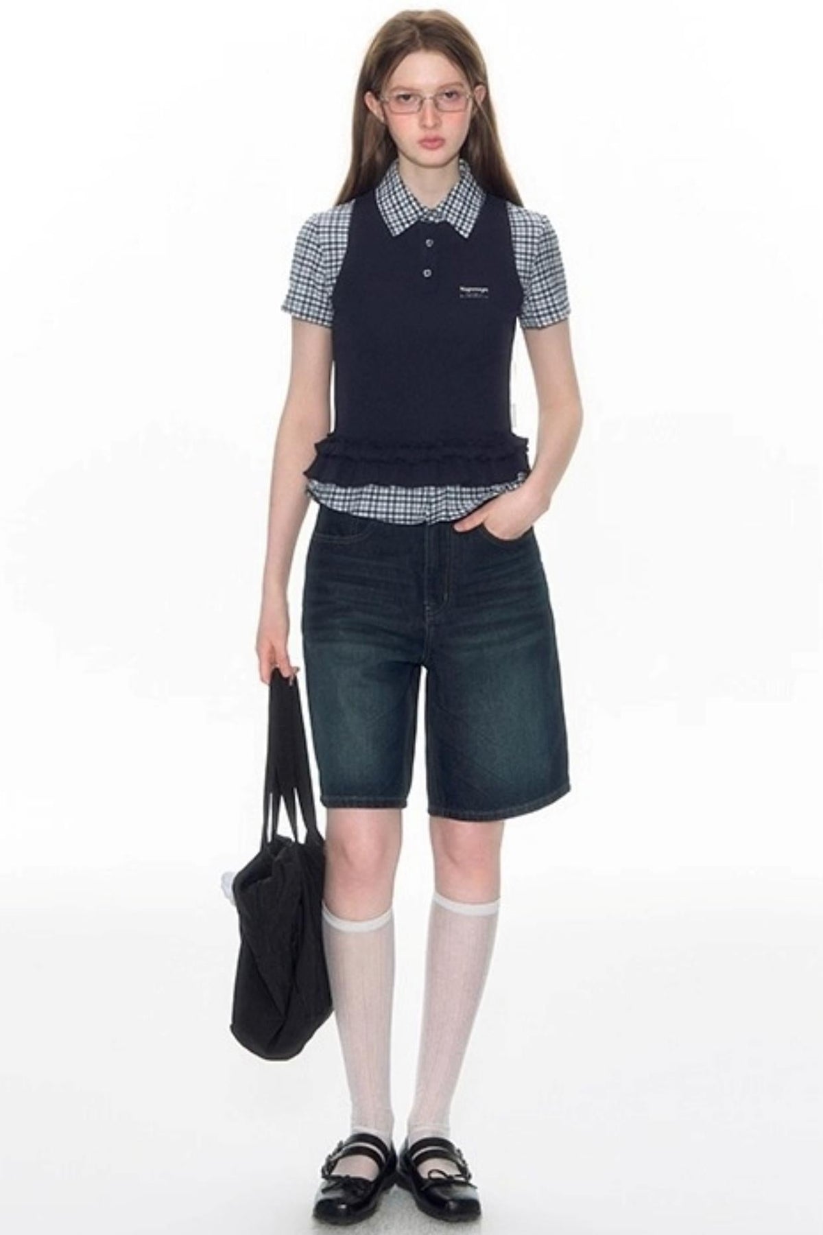 Nap Bow Denim Pants