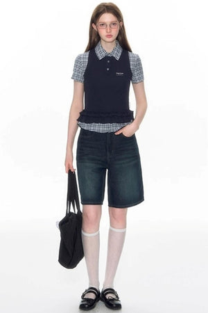 Nap Bow Denim Pants