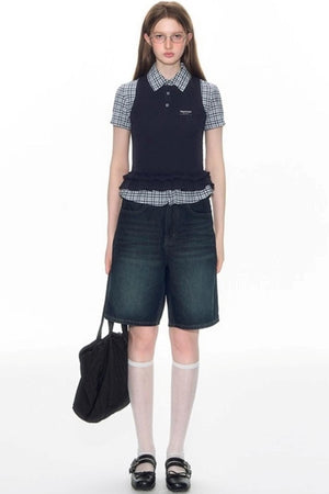 Nap Bow Denim Pants