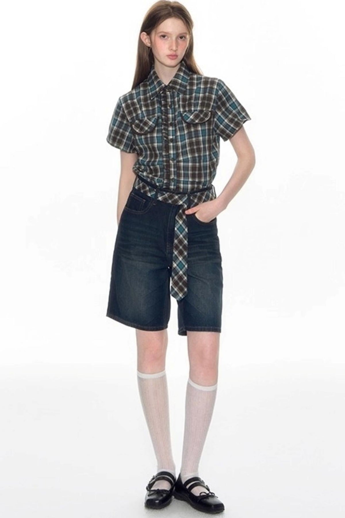 Nap Bow Denim Pants