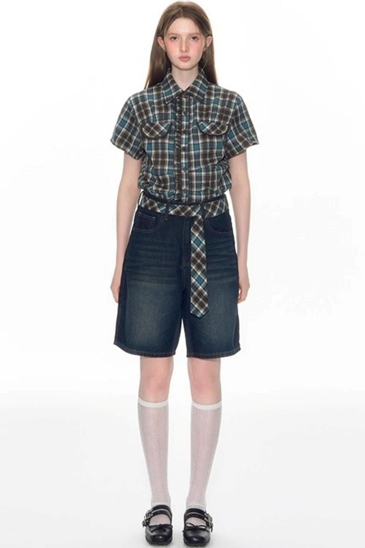 Nap Bow Denim Pants