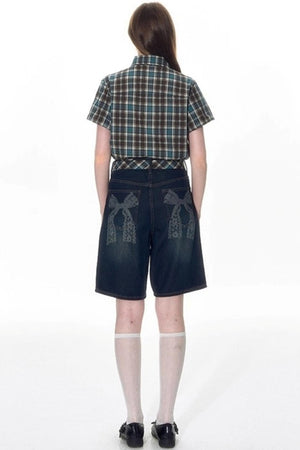 Nap Bow Denim Pants