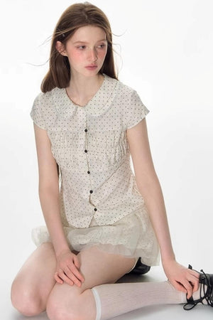 Nap Dot Mesh Culottes Set-Up