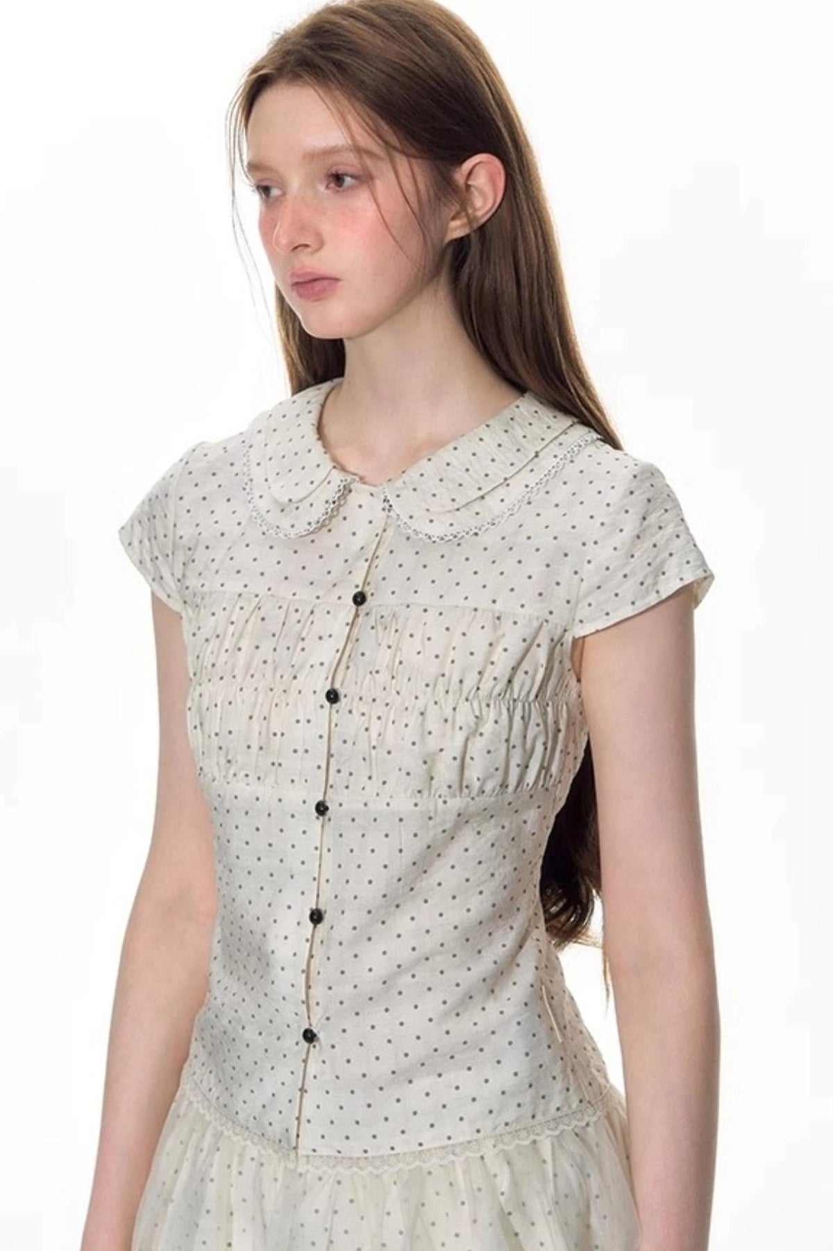 Nap Dot Mesh Culottes Set-Up
