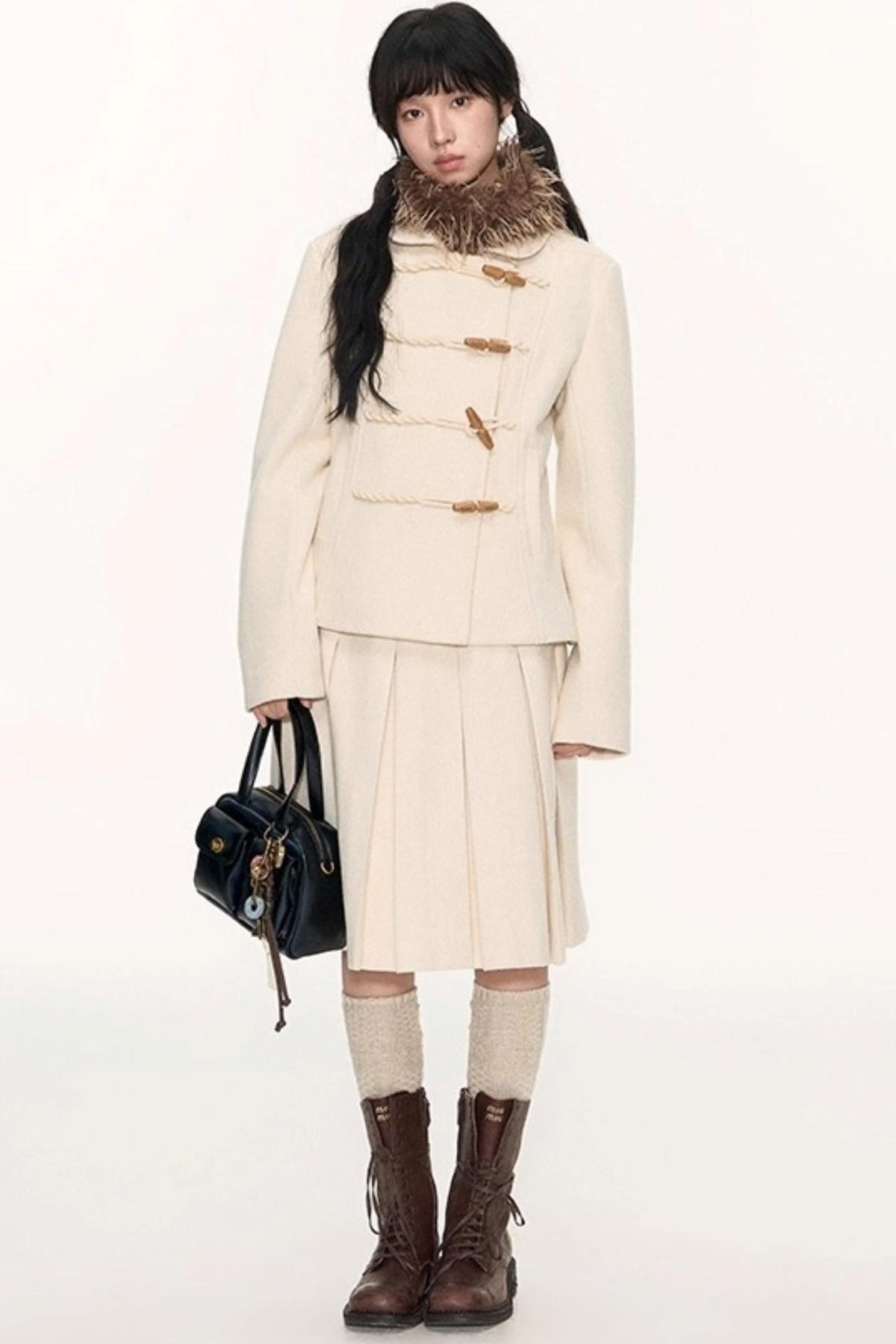 Nap Woolen A-Line Skirts