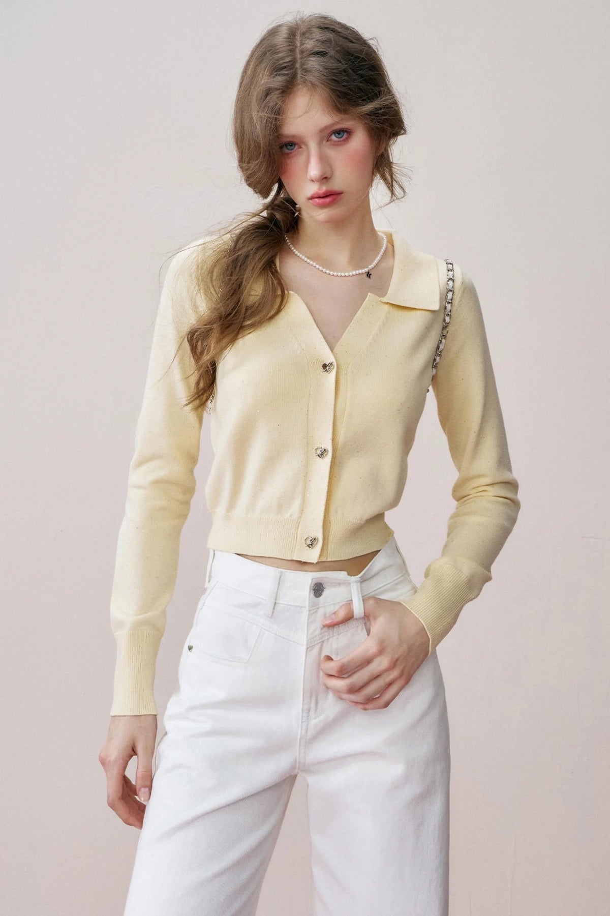Narcissus Yellow Glow Knit Cardigan