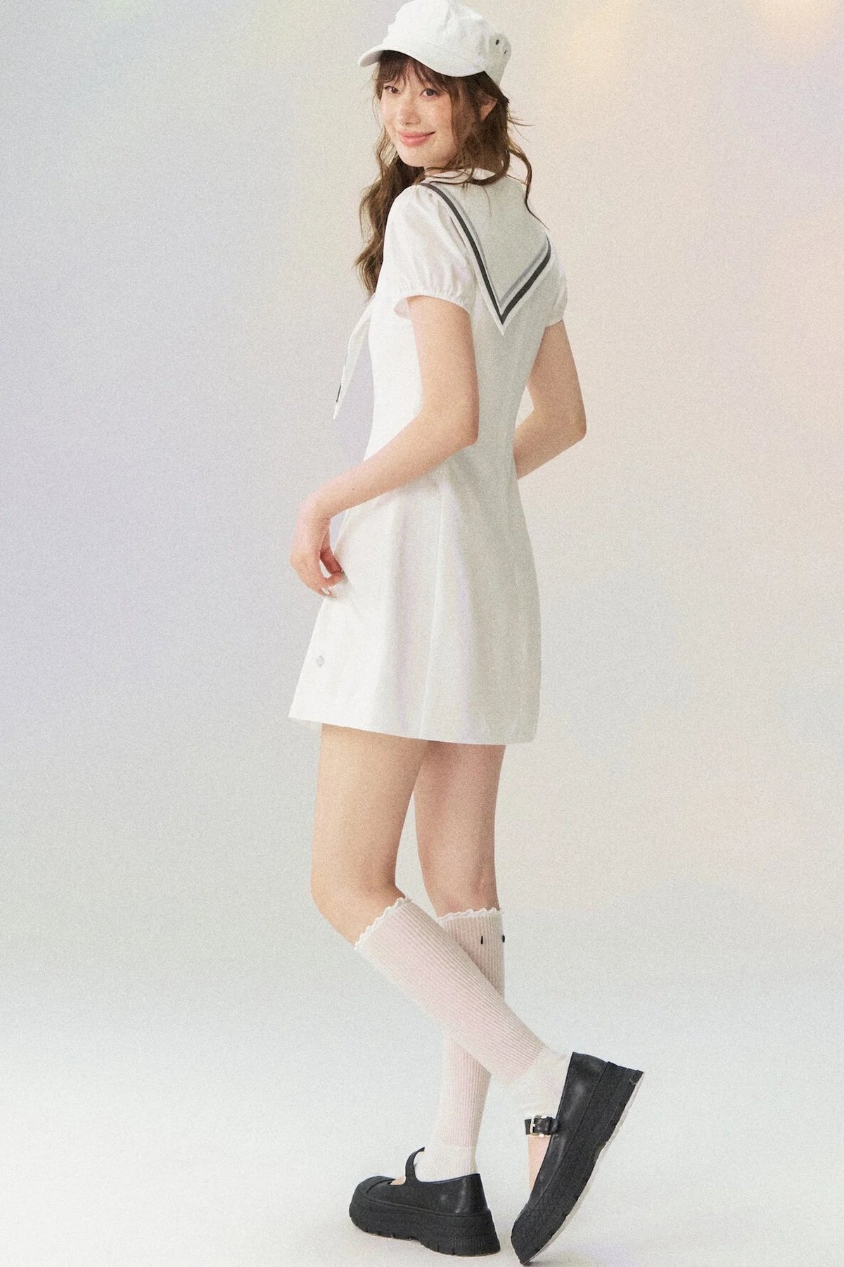 Nautical Diary Short Sleeve Dress