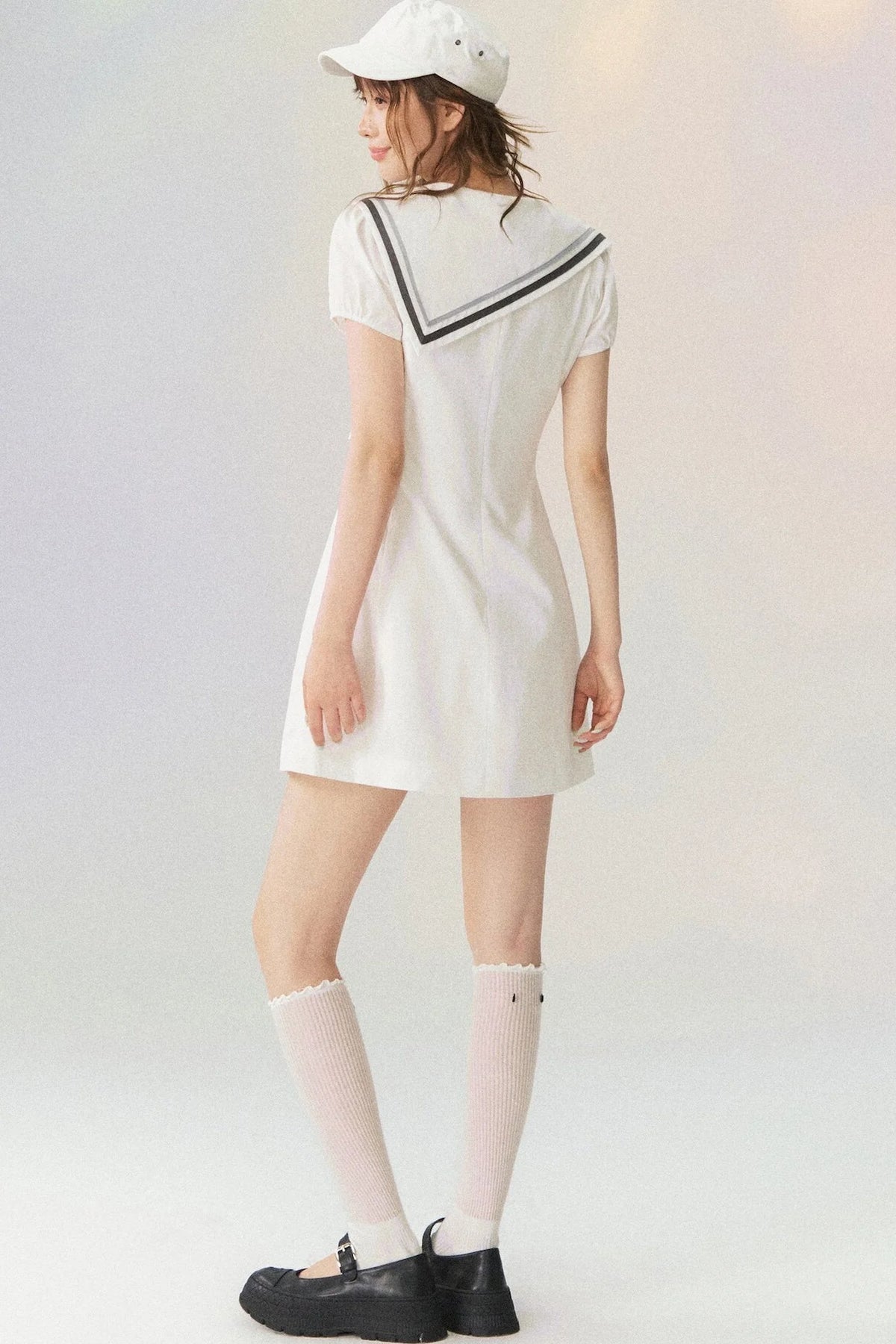 Nautical Diary Short Sleeve Dress