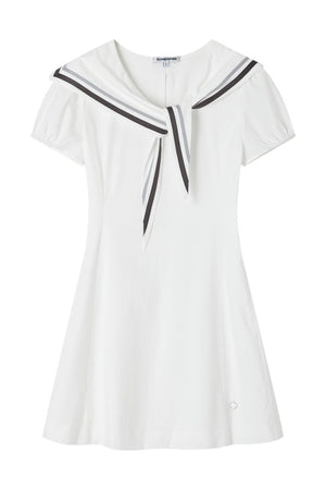 Nautical Diary Short Sleeve Dress