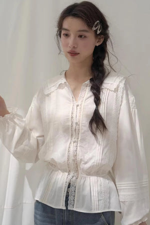 Navy Collar Breeze Shirt