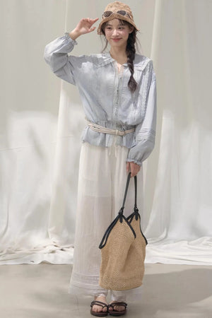 Navy Collar Breeze Shirt