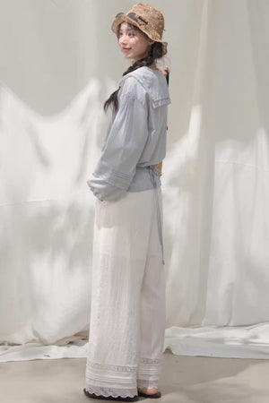 Navy Collar Breeze Shirt