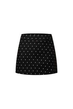 Navy Collar Polka Dot Blouse Set-Up