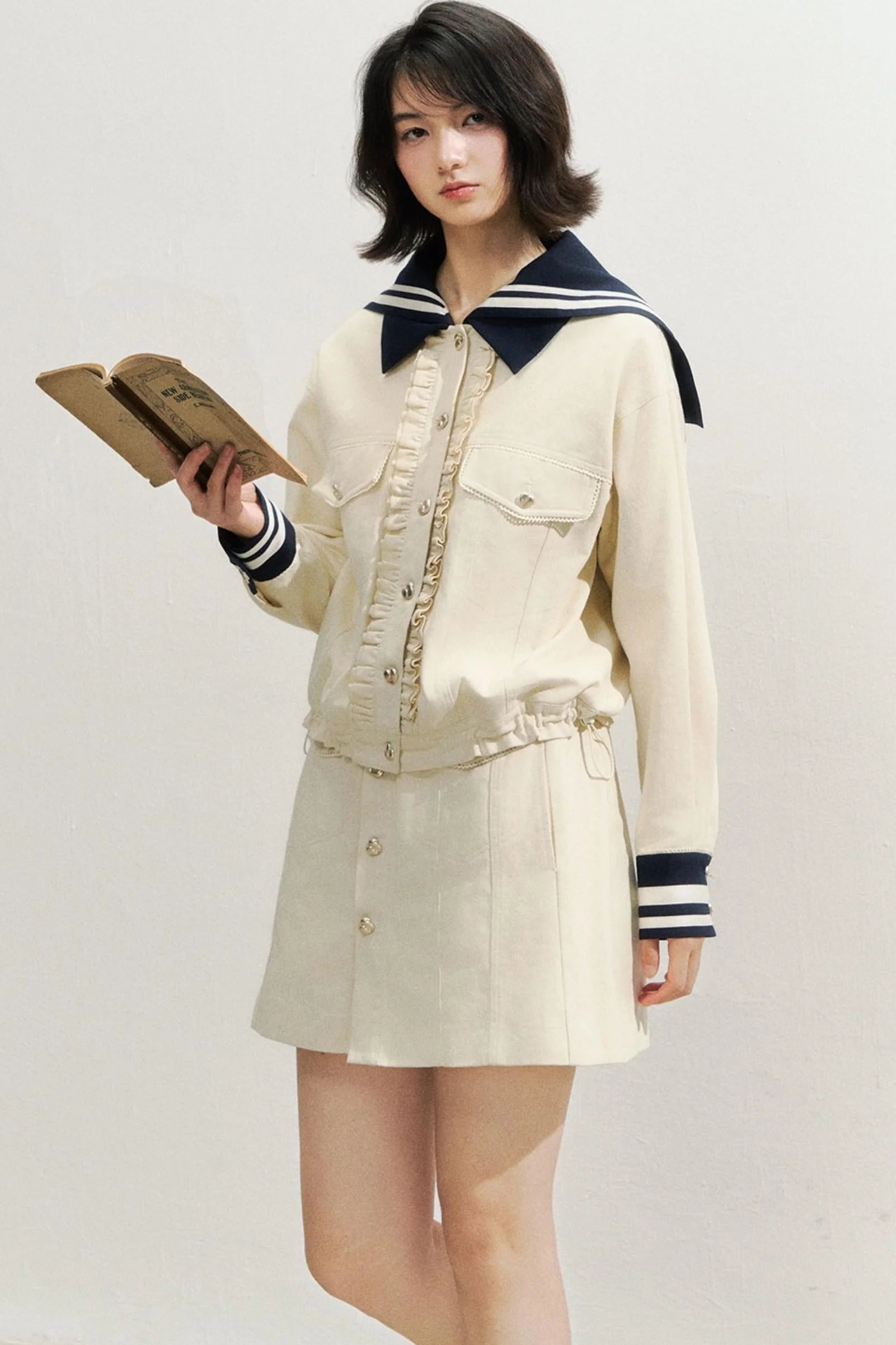 Navy Fashioned Jacket Set-Up