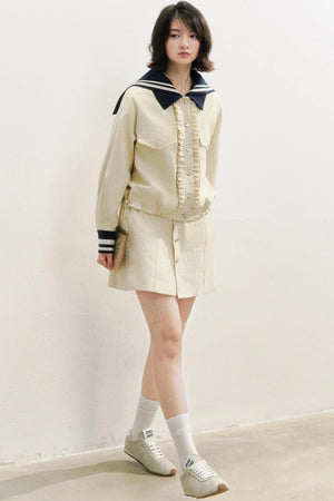 Navy Fashioned Jacket Set-Up