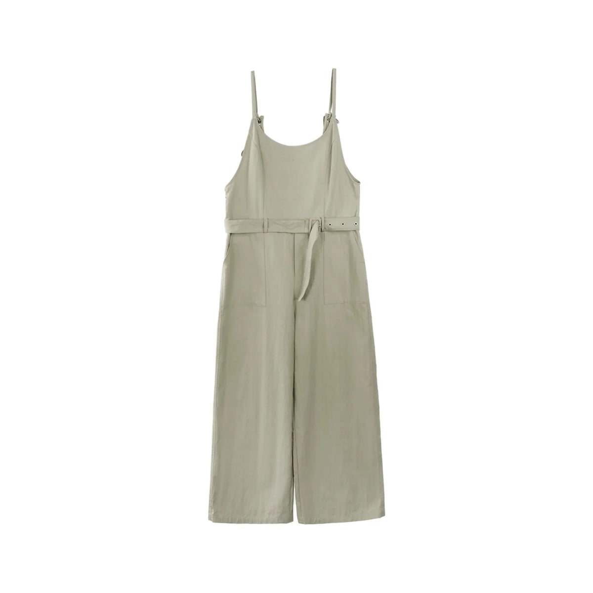 Navy Lyocell Wide Leg Jumpsuit
