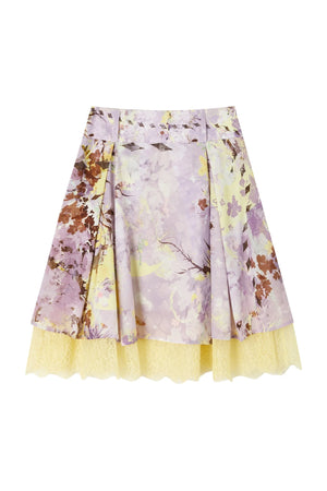 New Chinese Style Printed Camisole Skirt Set-Up