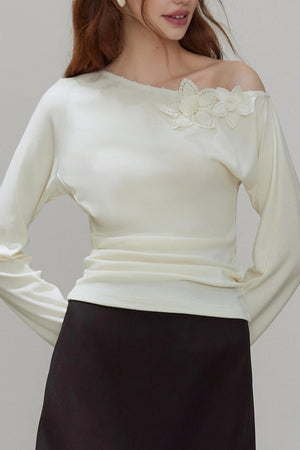 New Knitted Floral Sweater