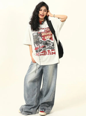 Niche Printed Trendy T-Shirt