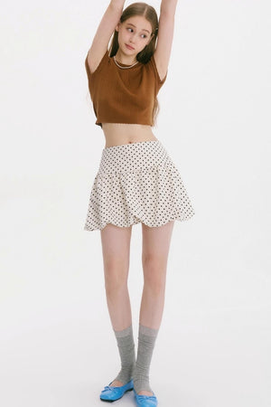 Night Lily Polka Dot Skirt