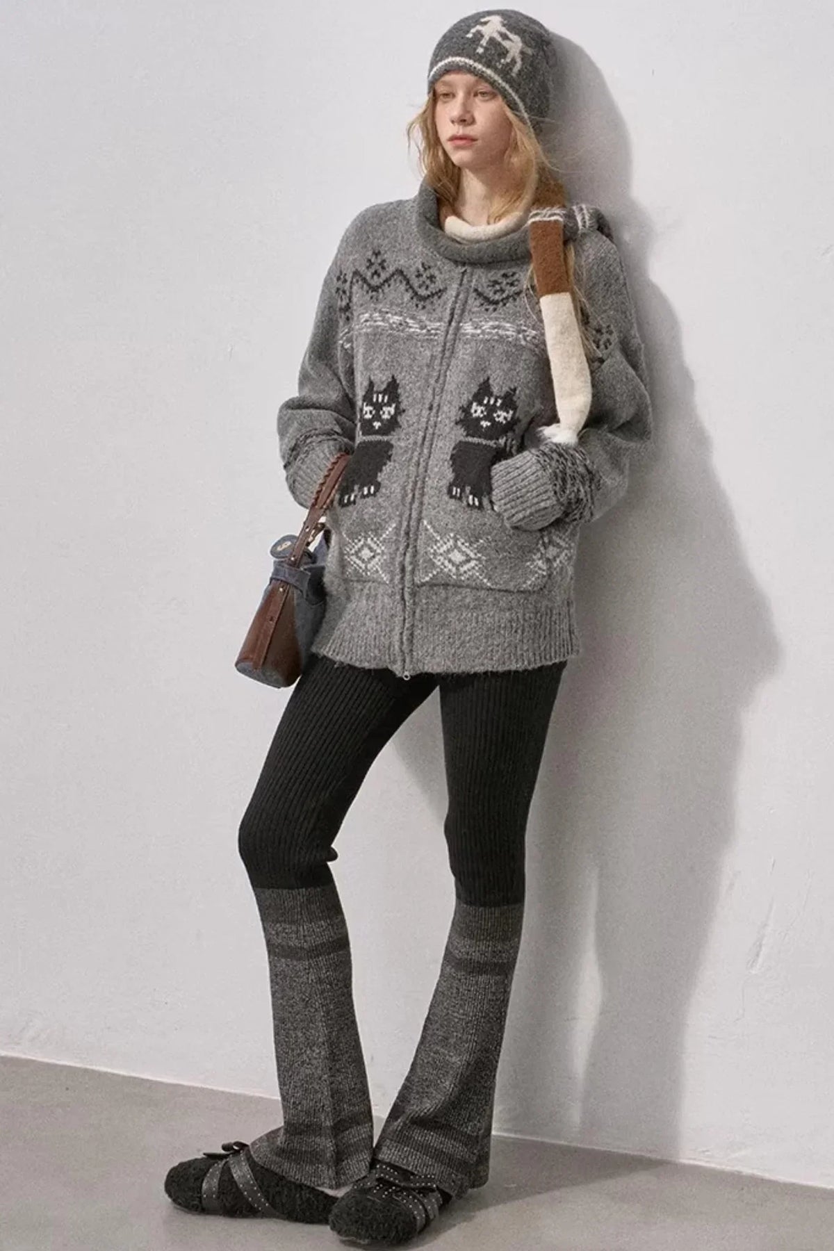 Noble Cat Knit Sweater