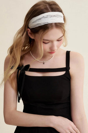 Nocturne Cutout Bow Dress