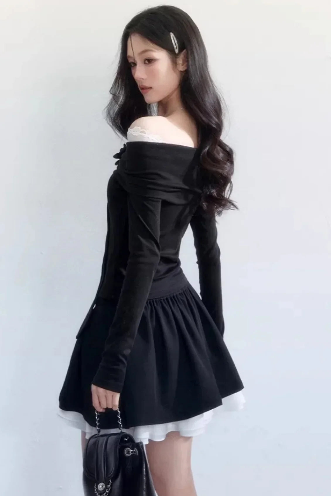 Nocturne Lace Off-Shoulder Top