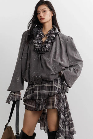 Nomadic Chiffon Plaid Dress