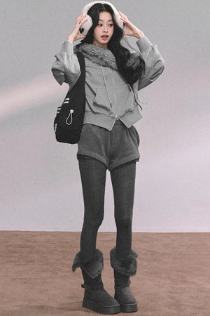 Nordic Winter Top Shorts Two-Piece Set-Up