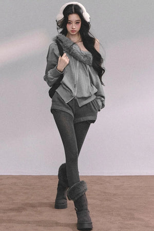 Nordic Winter Top Shorts Two-Piece Set-Up