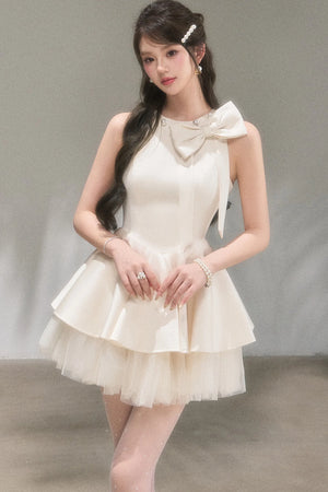 Obsidian Bow Sleeveless Dress