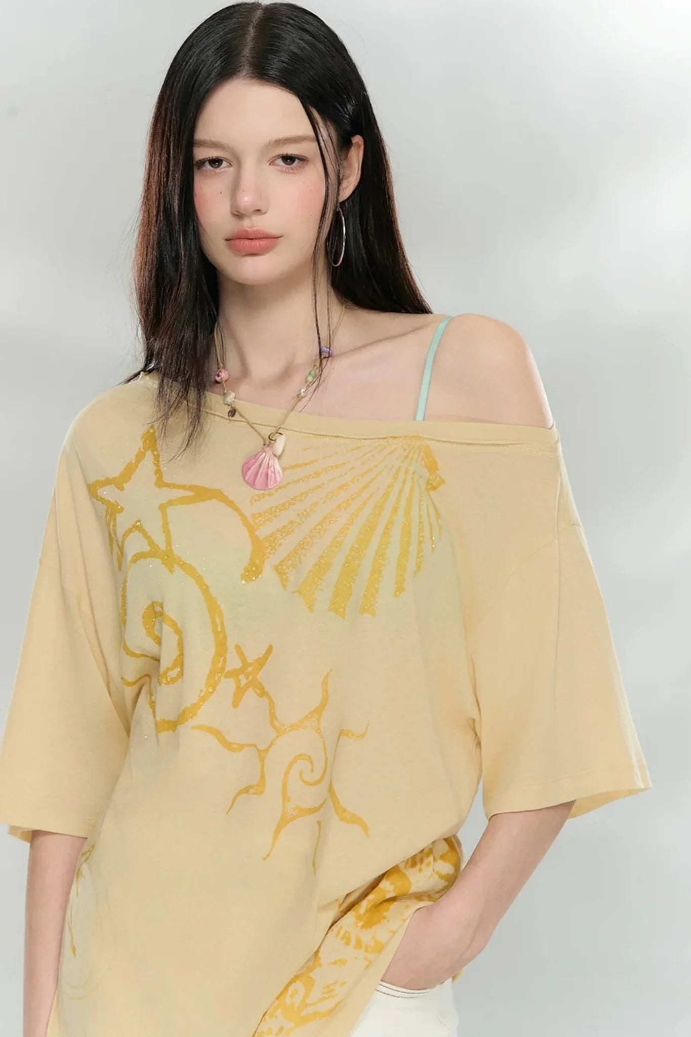 Ocean Print Modal Top