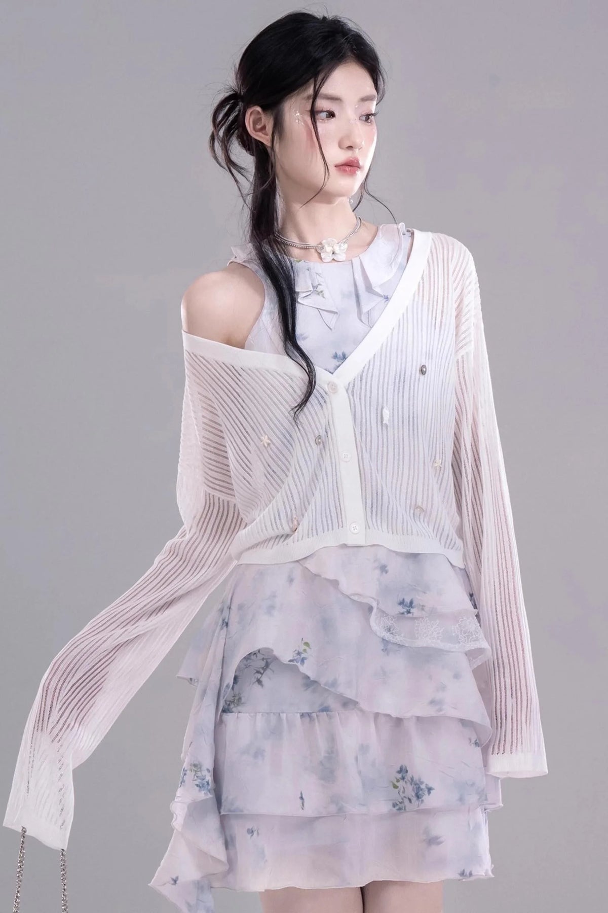 Ocean Shell Knit Cardigan