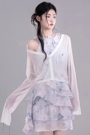 Ocean Shell Knit Cardigan