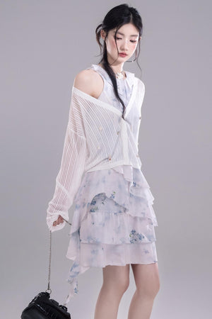 Ocean Shell Knit Cardigan