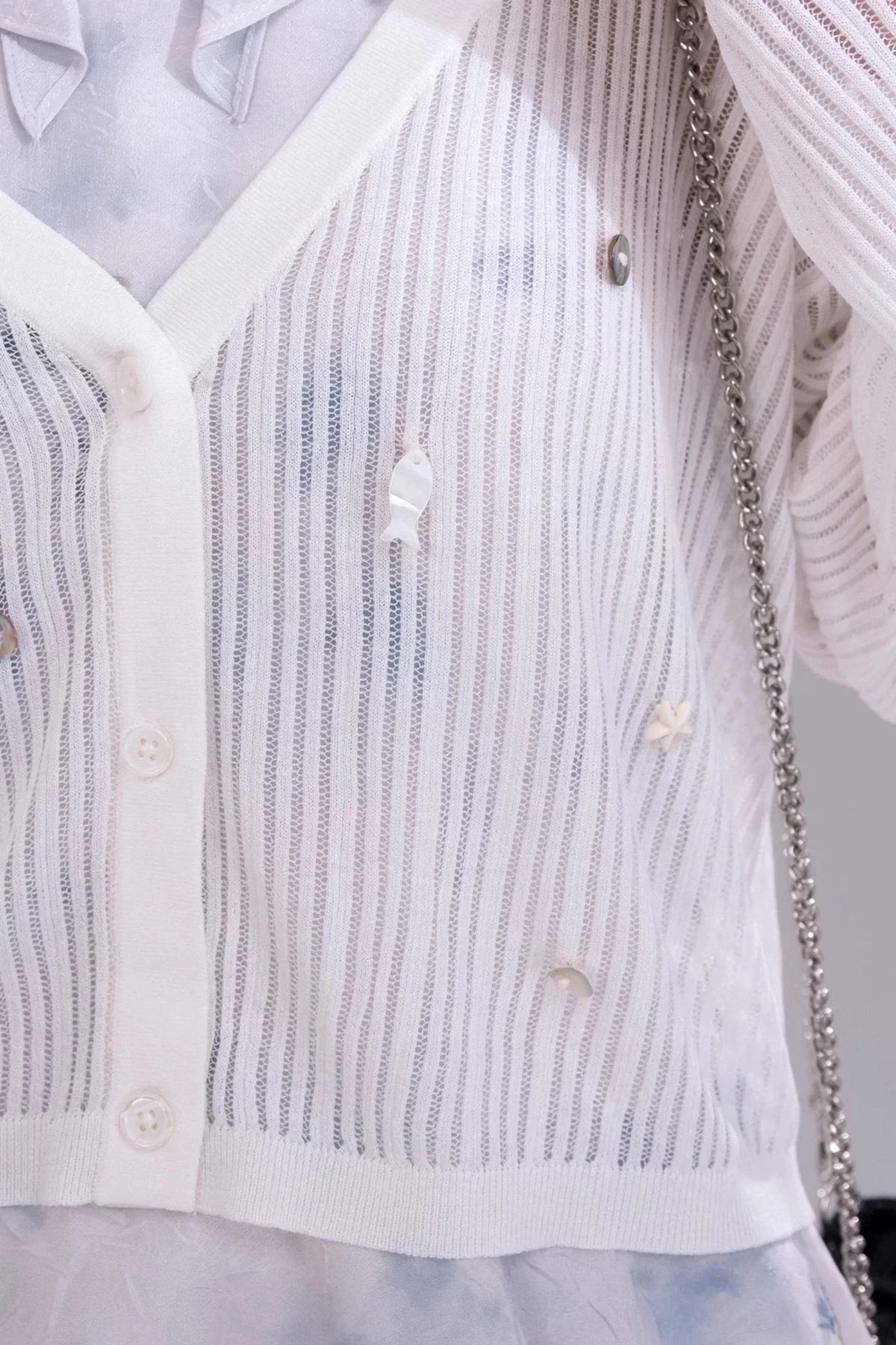Ocean Shell Knit Cardigan